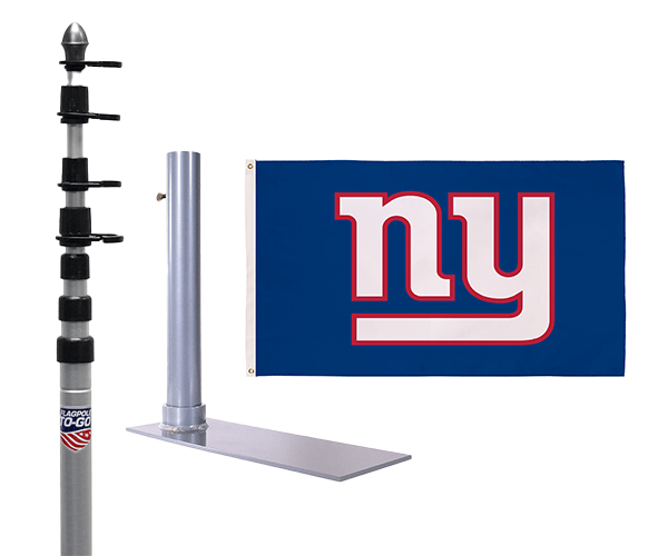 New York Giants Ultimate Tailgate Flagpole Kit - Flagpole To - Go