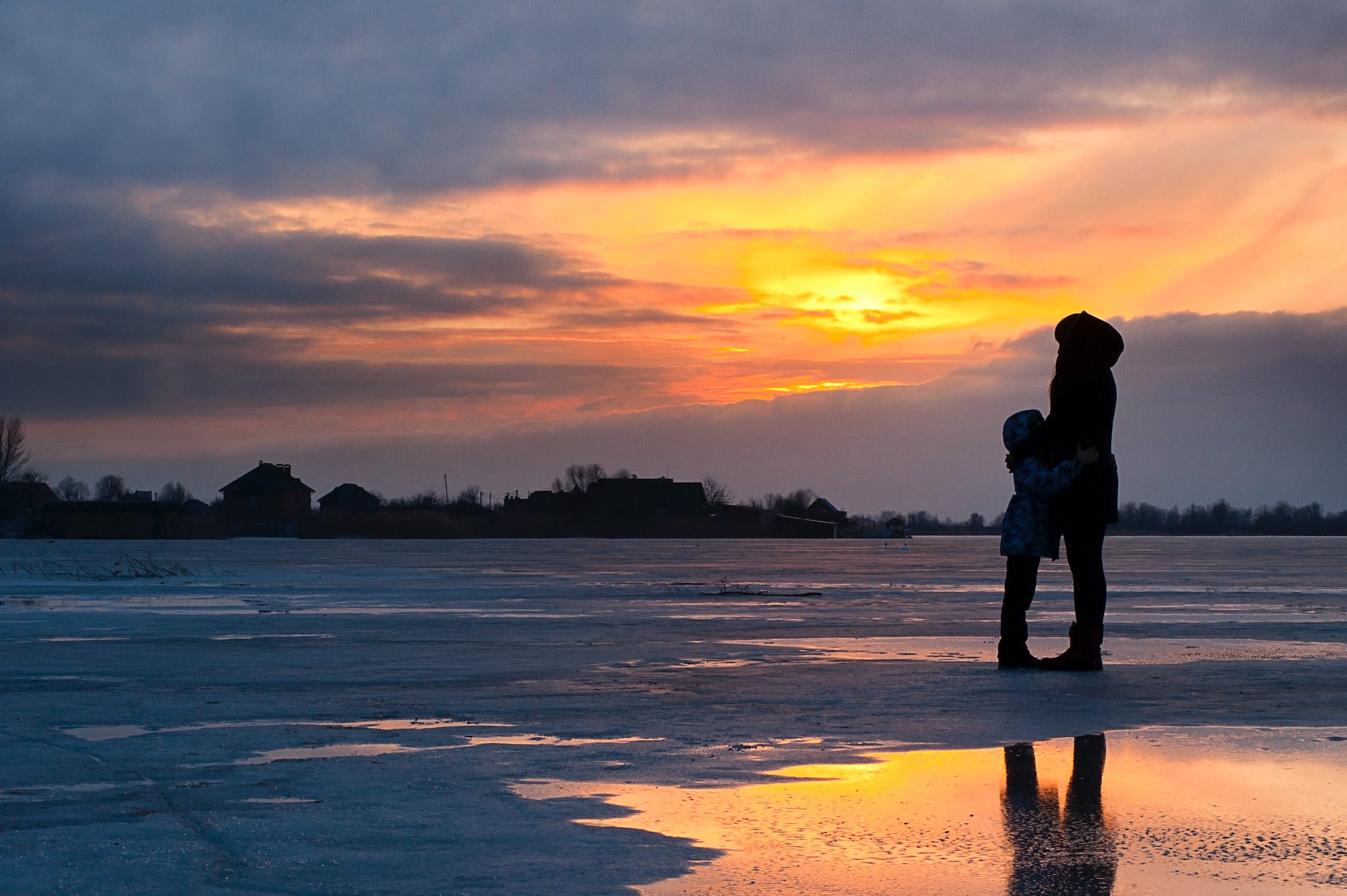 beach during winter
