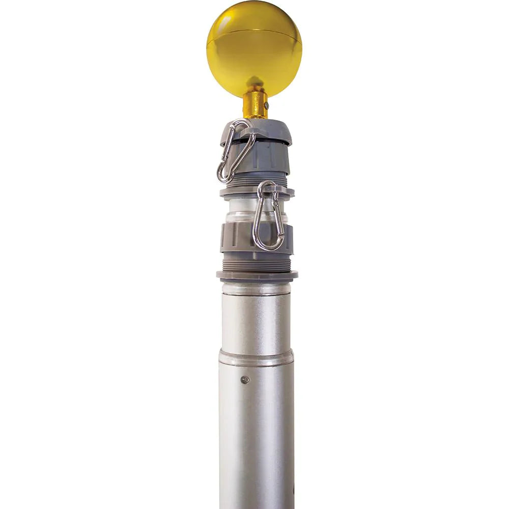20 foot flagpole with gold topper
