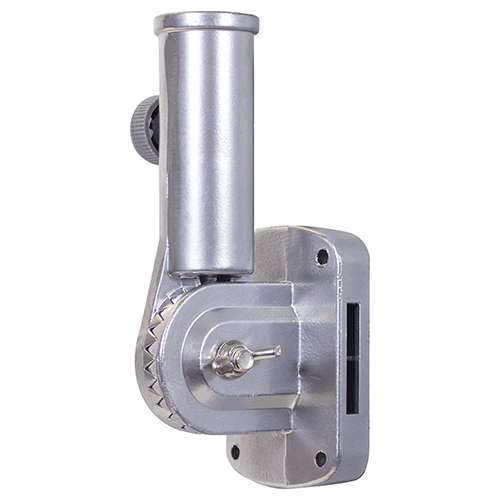 flag pole bracket silver