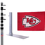 Kansas City Chiefs Ultimate Tailgate Flagpole Kit - Flagpole To - Go