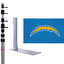 Los Angeles Chargers Ultimate Tailgate Flagpole Kit - Flagpole To - Go