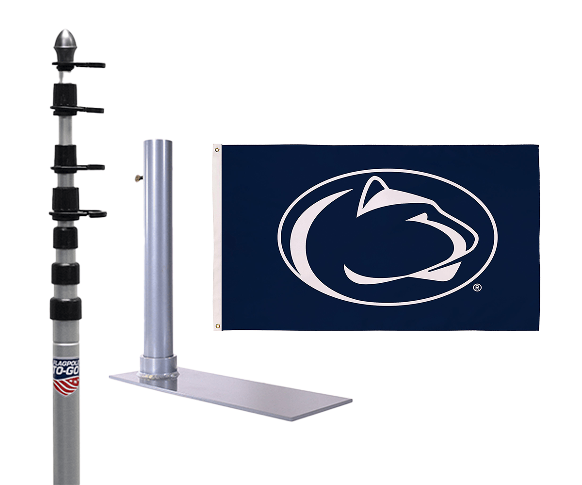 Penn State Ultimate Tailgate Flagpole Kit - Flagpole To - Go