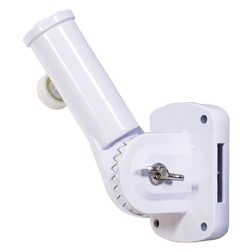 white wall mount flag pole